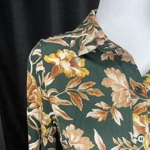 H&M long sleeves Dress olive, brown, yellow color 8 size